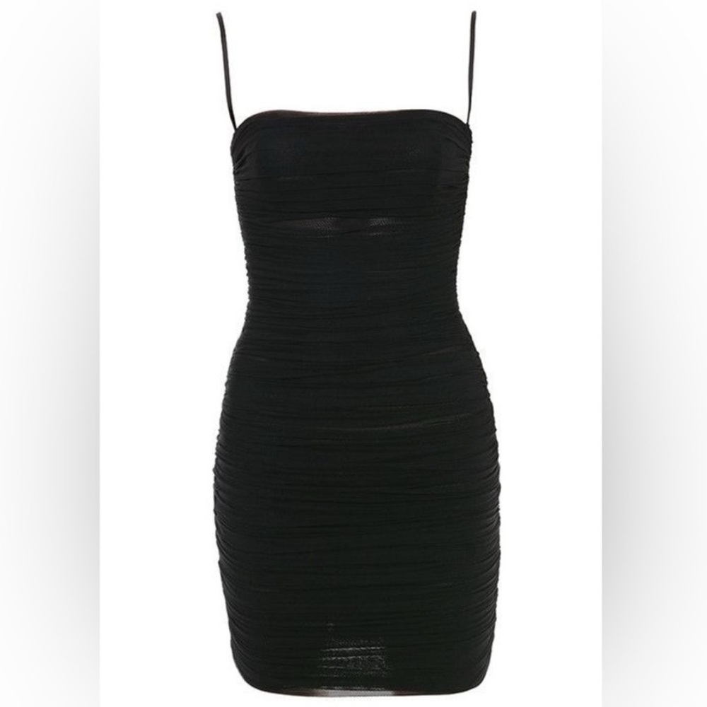 House of CB sirene black mini dress size medium